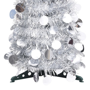 Silberner Pop-Up Weihnachtsbaum 150cm