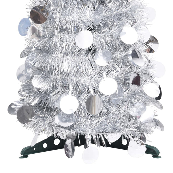 Silberner Pop-Up Weihnachtsbaum 150cm