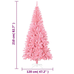 Rosa Weihnachtsbaum Künstlich 210cm