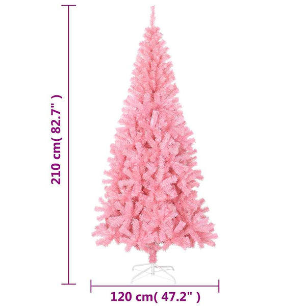 Rosa Weihnachtsbaum Künstlich 210cm