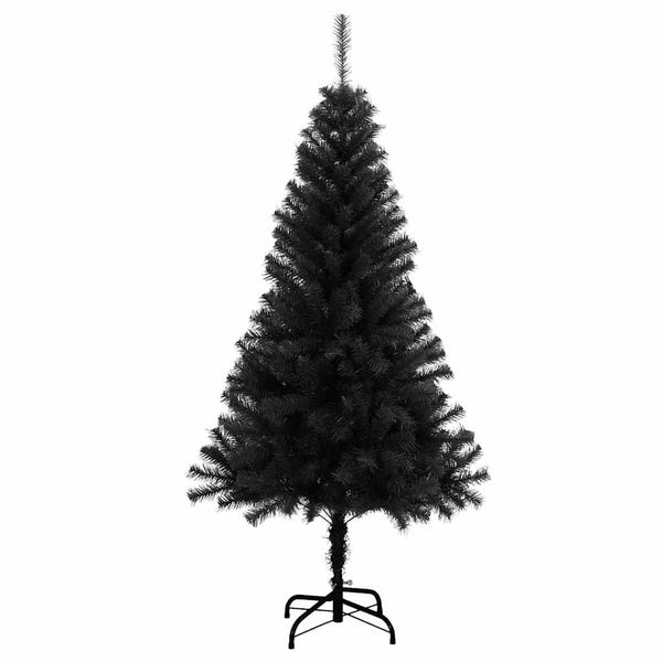 Schwarzer Weihnachtsbaum 150cm mit Ständer