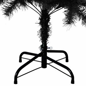 Schwarzer Weihnachtsbaum 150cm mit Ständer
