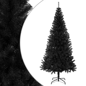 Schwarzer Weihnachtsbaum 180cm mit Ständer