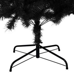 Schwarzer Weihnachtsbaum 180cm mit Ständer