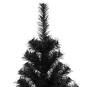 Schwarzer Weihnachtsbaum mit Ständer 210cm