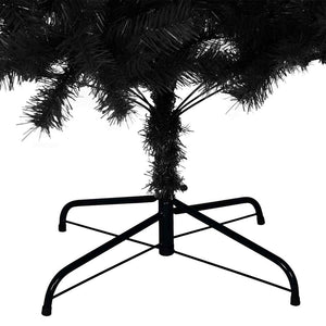 Schwarzer Weihnachtsbaum mit Ständer 210cm