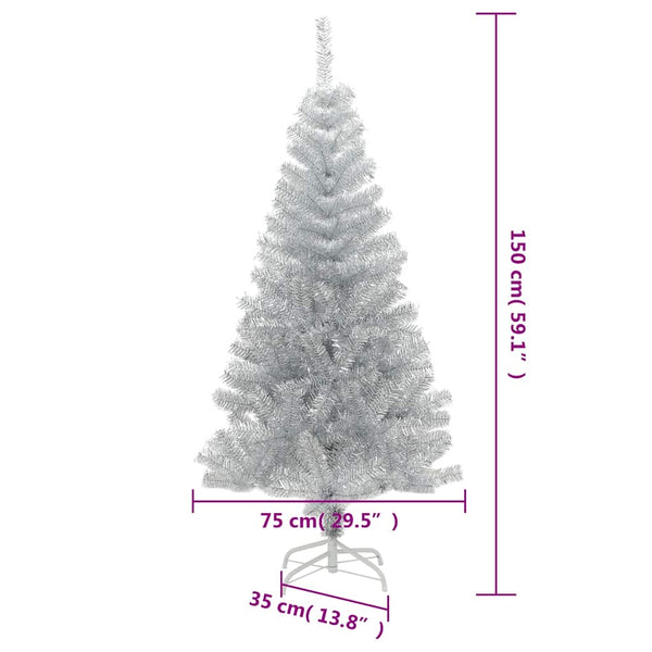 Silberner Weihnachtsbaum 150cm