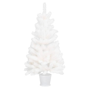 vidaXL Sapin de Noël artificiel Aiguilles réalistes Blanc 90 cm