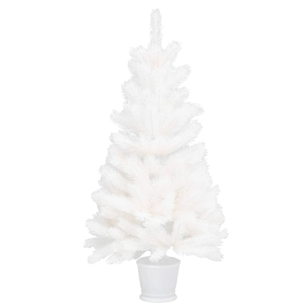 vidaXL Sapin de Noël artificiel Aiguilles réalistes Blanc 90 cm