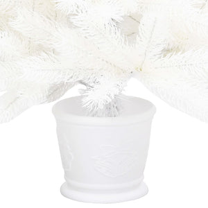 vidaXL Sapin de Noël artificiel Aiguilles réalistes Blanc 90 cm