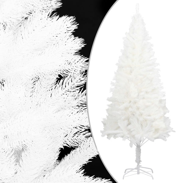 vidaXL Sapin de Noël Artificiel Aiguilles Réalistes Blanc 150 cm
