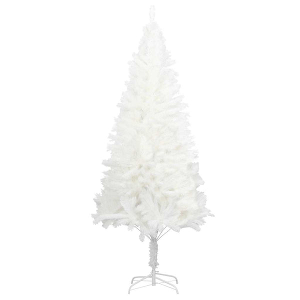 vidaXL Sapin de Noël Artificiel Aiguilles Réalistes Blanc 210 cm