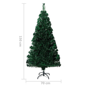 Künstlicher Weihnachtsbaum Grün 150cm mit LED
