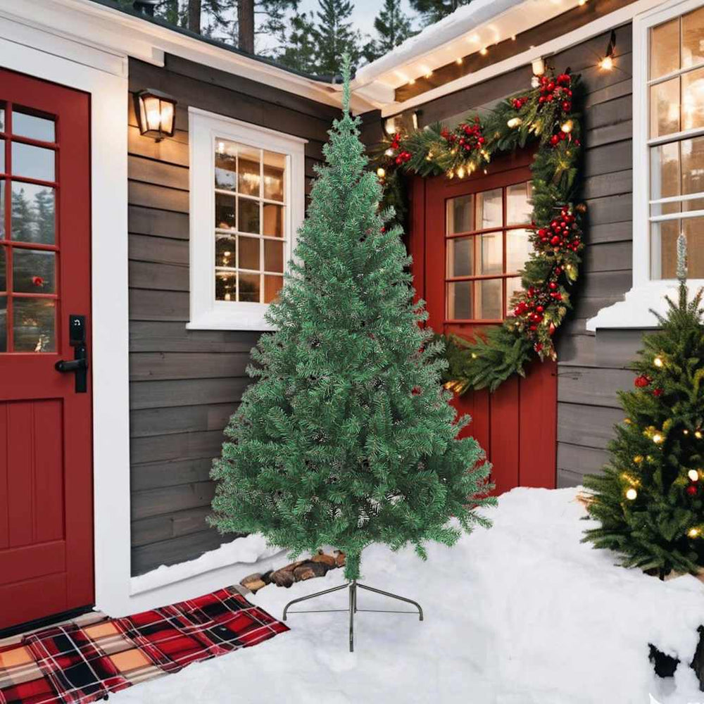 Halber Weihnachtsbaum Grün 210cm