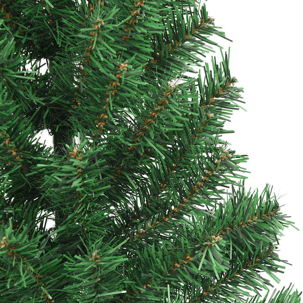 Halber Weihnachtsbaum Grün 210cm