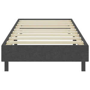 Boxspringbett Dunkelgrau Stoff 80x200 cm
