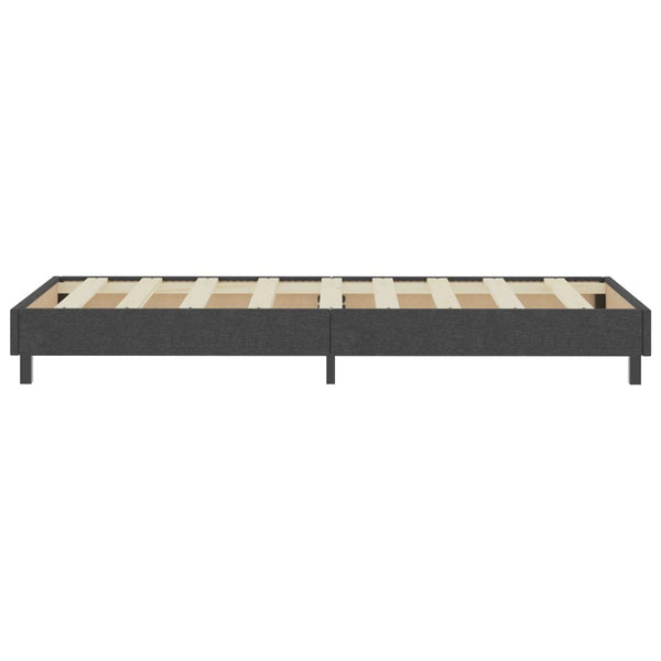 Boxspringbett Dunkelgrau Stoff 100x200 cm