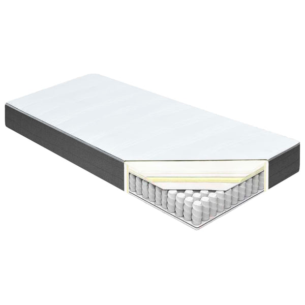 Boxspringbett Dunkelgrau Stoff 120x200 cm
