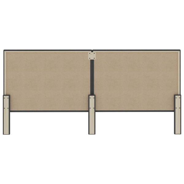 Boxspringbett Dunkelgrau Stoff 200x200 cm