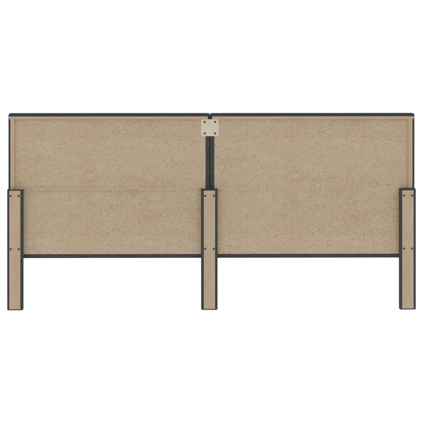 Boxspringbett Dunkelgrau Stoff 200x200 cm