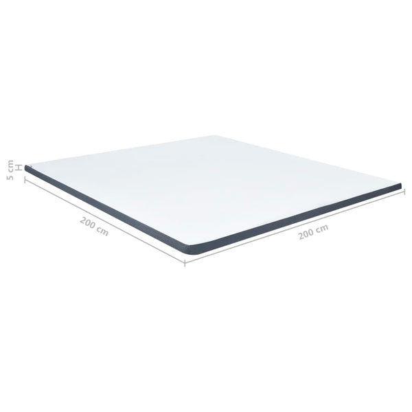 Boxspringbett Dunkelgrau Stoff 200x200 cm