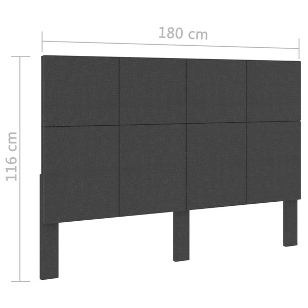 Boxspringbett Dunkelgrau Stoff 180x200 cm