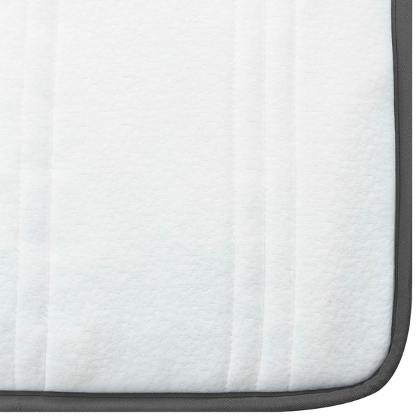 Boxspringbett Dunkelgrau Stoff 100x200 cm