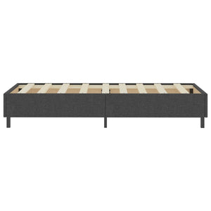 Boxspringbett Dunkelgrau Stoff 100x200 cm