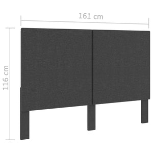 Boxspringbett Dunkelgrau Stoff 160x200 cm
