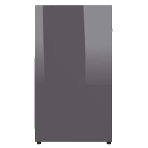 Hochglanz Grau Badezimmerschrank 60cm