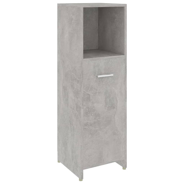 Betongrauer Badezimmerschrank 30x30x95 cm