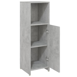 Betongrauer Badezimmerschrank 30x30x95 cm