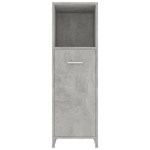 Betongrauer Badezimmerschrank 30x30x95 cm
