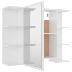 Weißer Bad-Spiegelschrank 80 cm