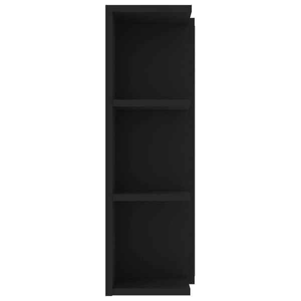 Schwarzer Bad Spiegelschrank 80cm