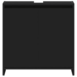 Schwarzer Badezimmerschrank 60 cm