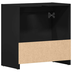 Schwarzer Badezimmerschrank 60 cm