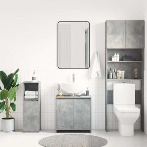 Betongrauer Badezimmerschrank 60 cm