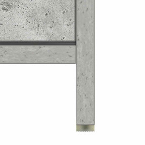Betongrauer Badezimmerschrank 60 cm