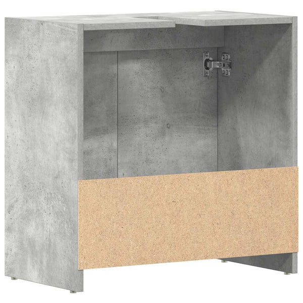 Betongrauer Badezimmerschrank 60 cm