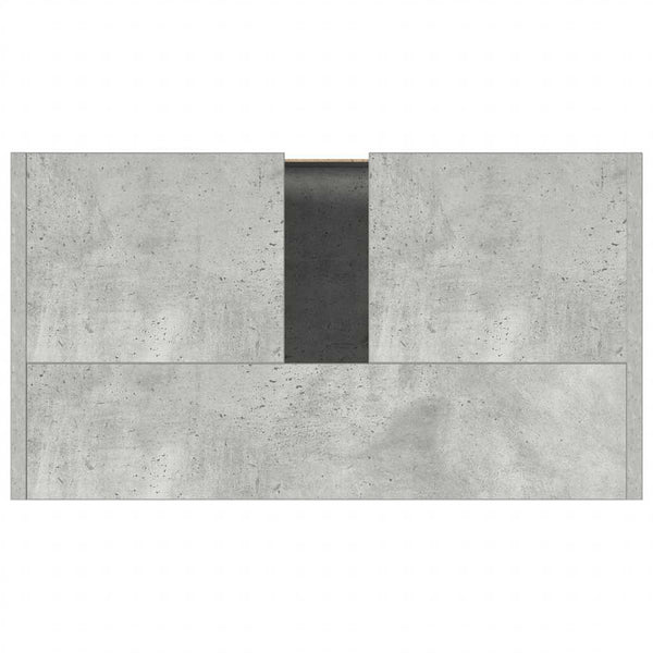 Betongrauer Badezimmerschrank 60 cm