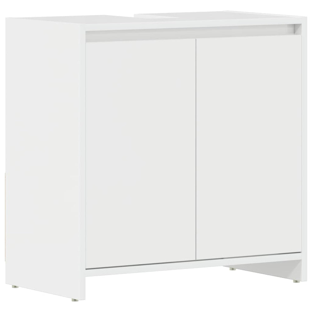 Hochglanz Badezimmerschrank Weiß 60 cm