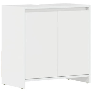 Hochglanz Badezimmerschrank Weiß 60 cm