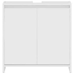 Hochglanz Badezimmerschrank Weiß 60 cm