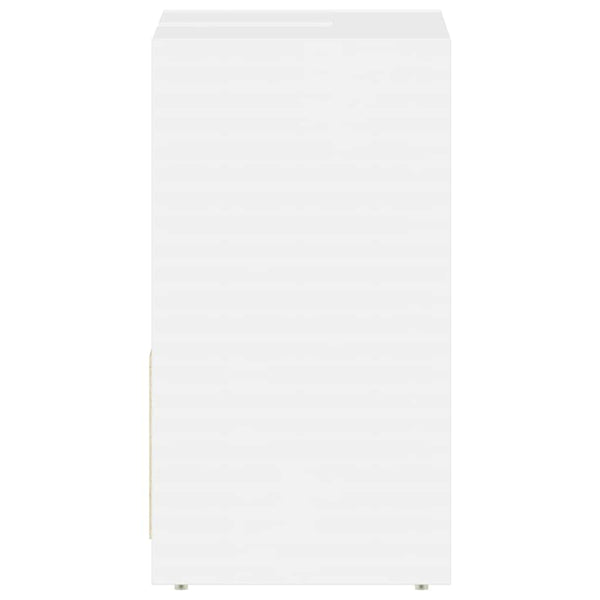 Hochglanz Badezimmerschrank Weiß 60 cm