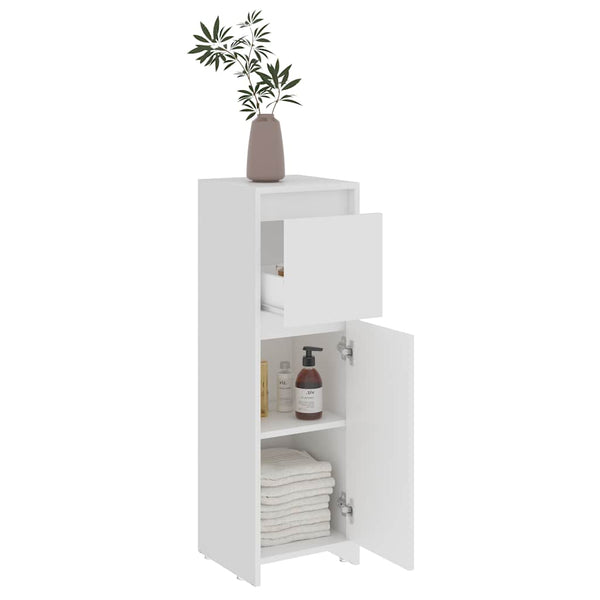Weißer Badezimmerschrank 30x30x95 cm