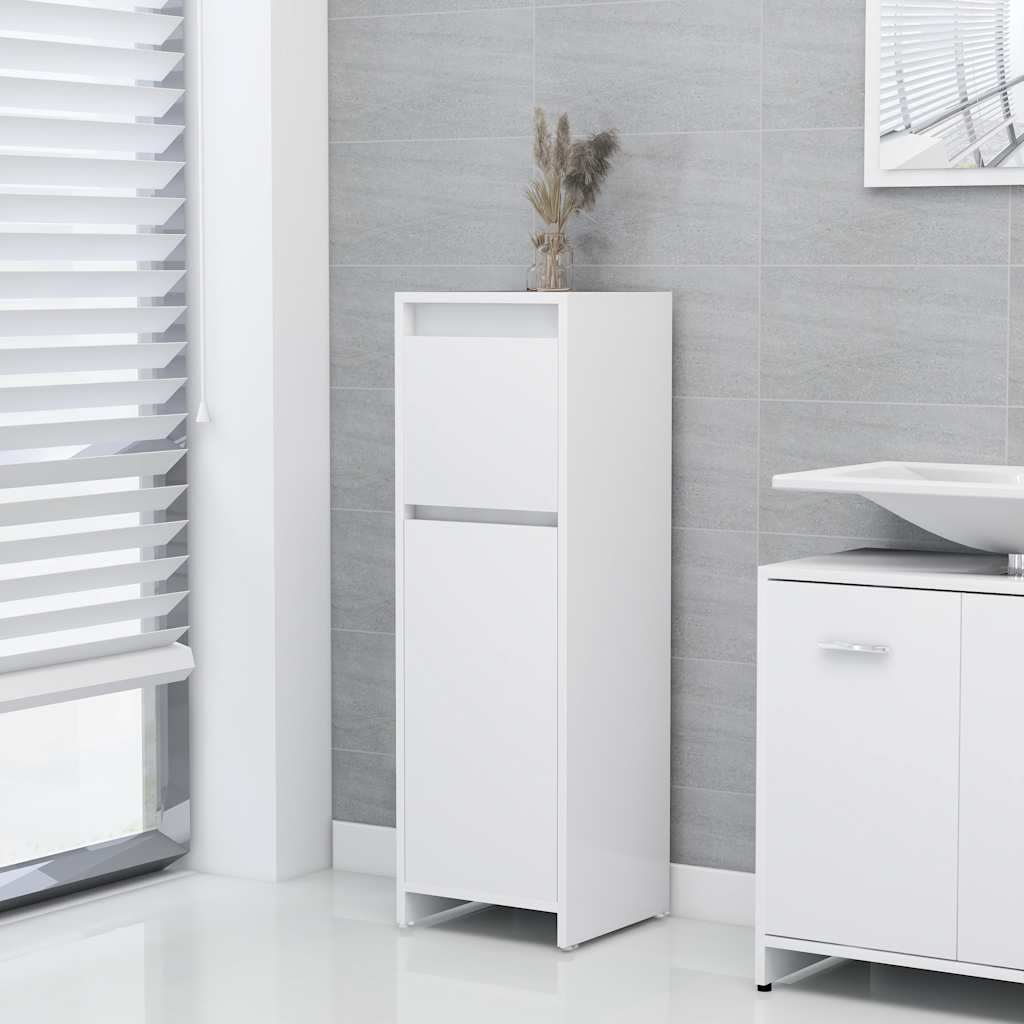 Weißer Badezimmerschrank 30x30x95 cm