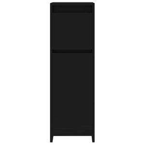 Schwarzer Badezimmerschrank 30x30x95 cm