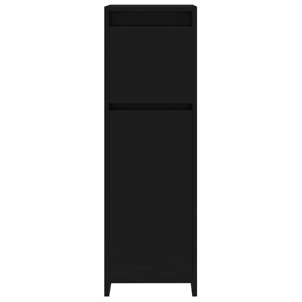 Schwarzer Badezimmerschrank 30x30x95 cm