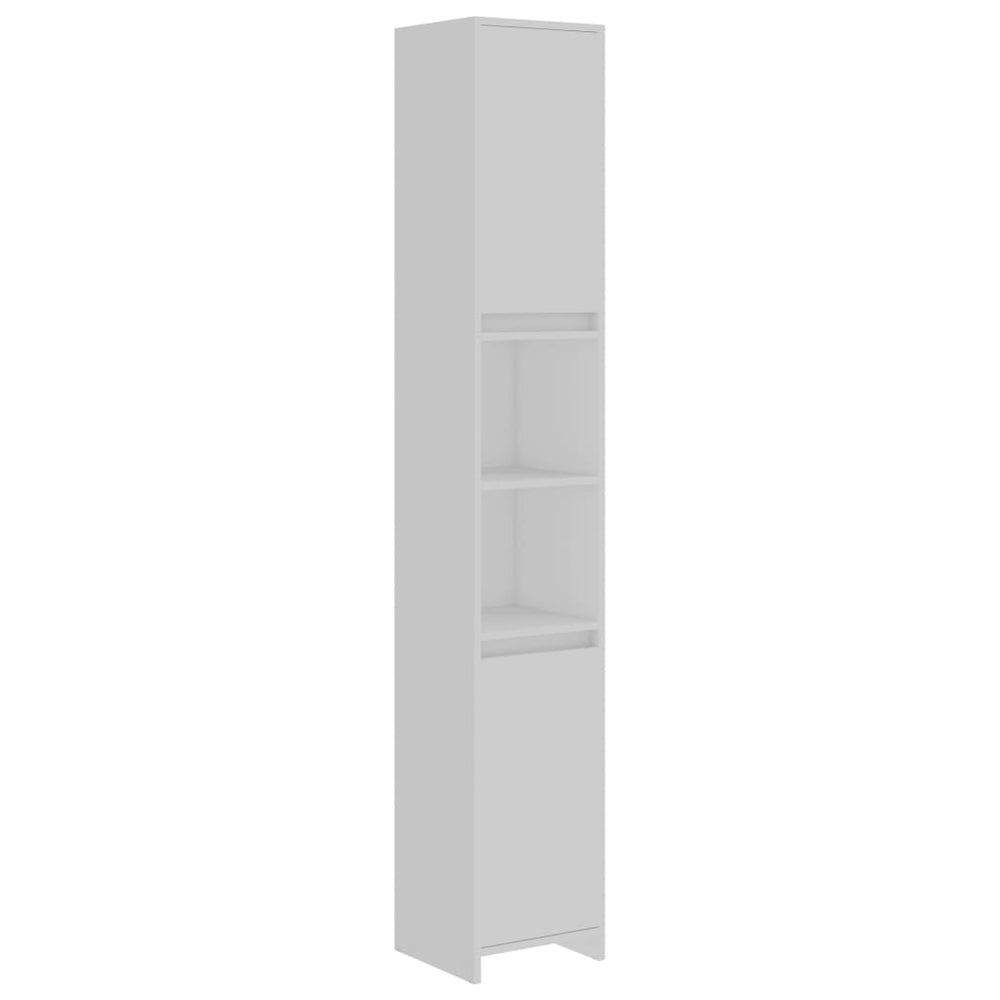 vidaXL Meuble de salle de bain blanc 30x30x183,5 cm Bois d'ingénierie